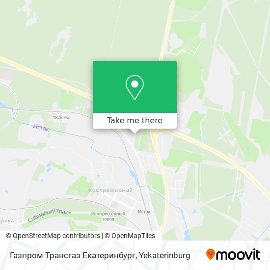 Газпром Трансгаз Екатеринбург map