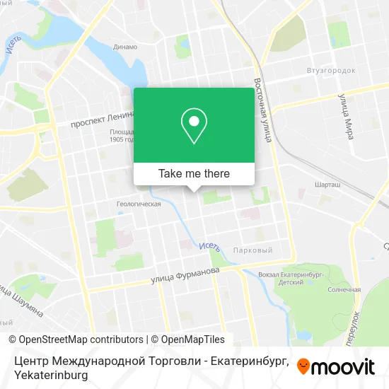 Центр Международной Торговли - Екатеринбург map