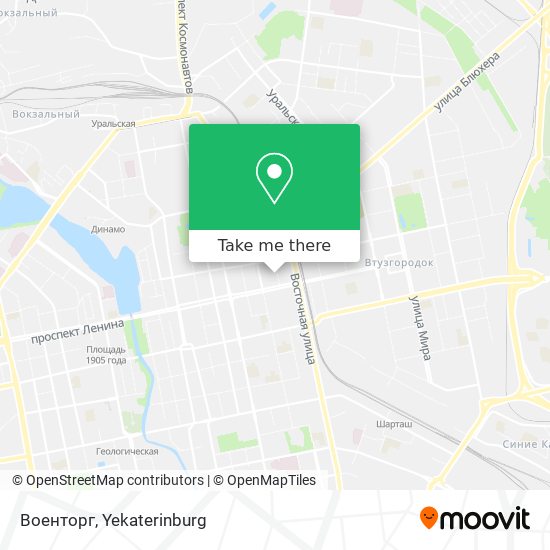 Военторг map
