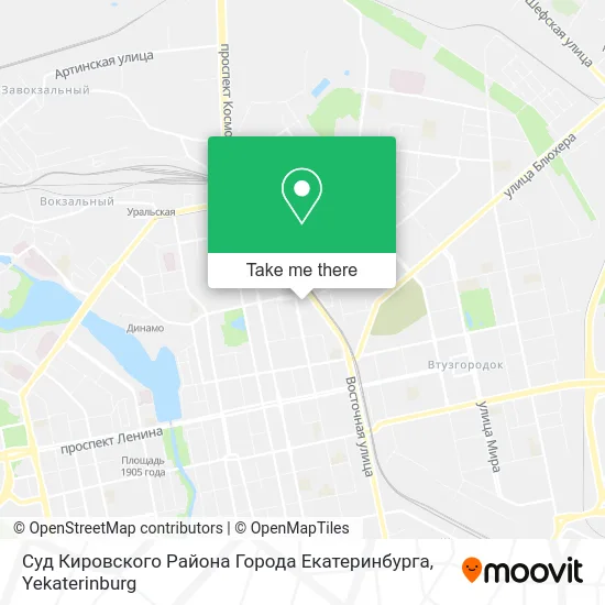 Суд Кировского Района Города Екатеринбурга map