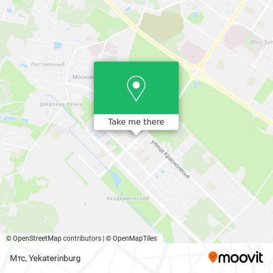 Мтс map