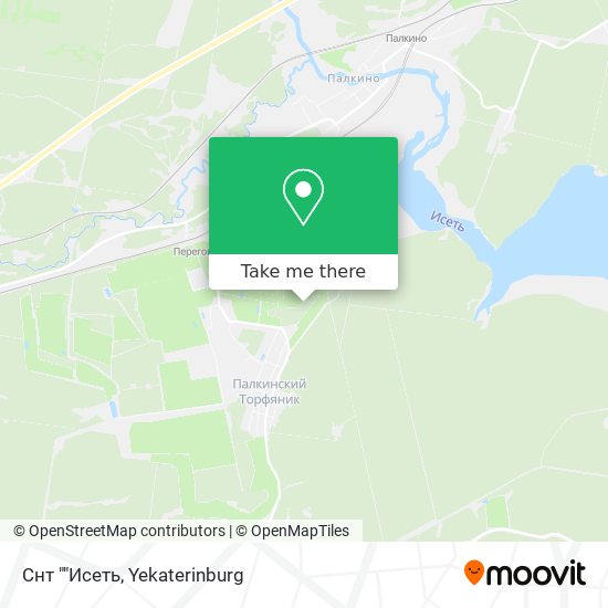 Снт ""Исеть map