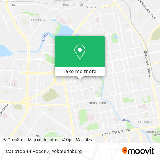 Санатории России map