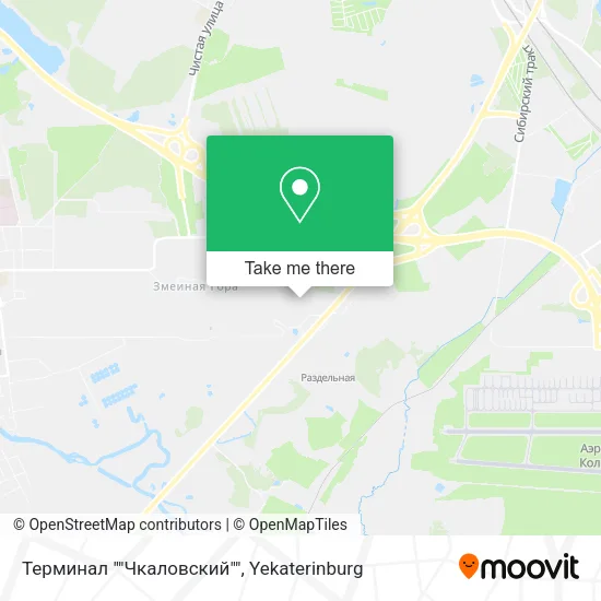Терминал ""Чкаловский"" map