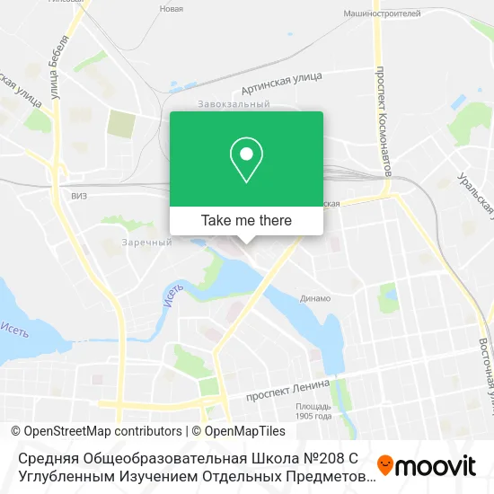Средняя Общеобразовательная Школа №208 С Углубленным Изучением Отдельных Предметов map