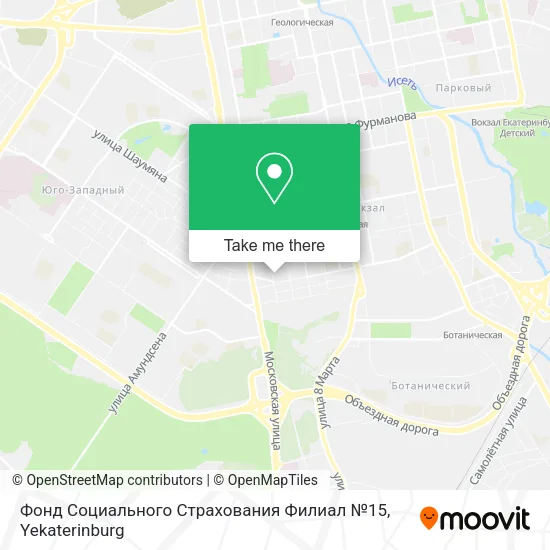 Фонд Социального Страхования Филиал №15 map