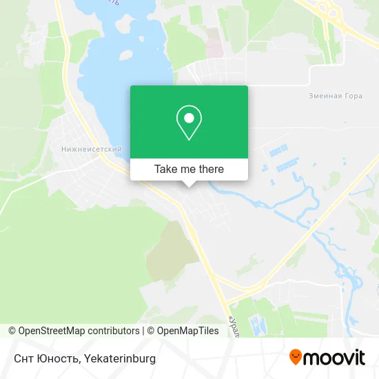 Снт Юность map