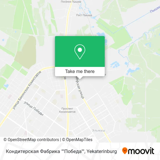 Кондитерская Фабрика ""Победа"" map