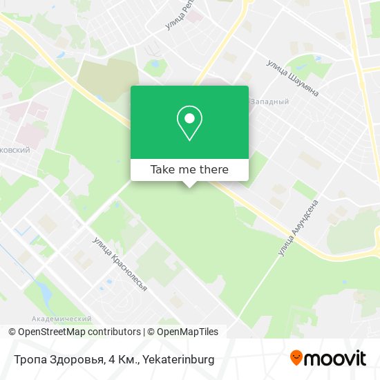 Тропа Здоровья, 4 Км. map