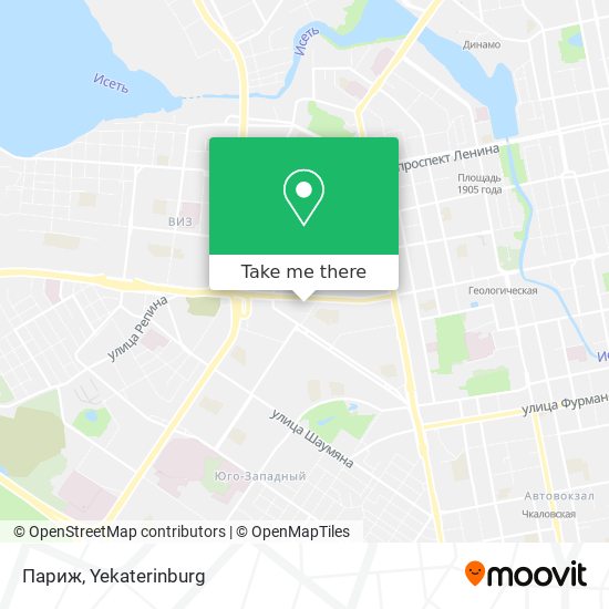 Париж map