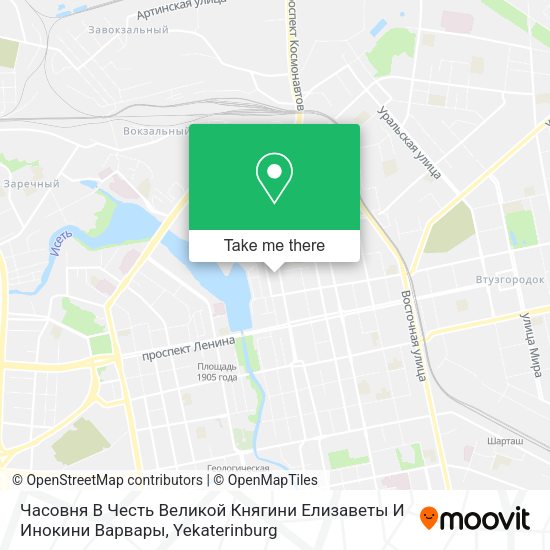 Часовня В Честь Великой Княгини Елизаветы И Инокини Варвары map