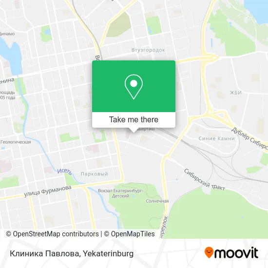 Клиника Павлова map