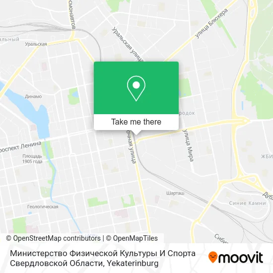 Министерство Физической Культуры И Спорта Свердловской Области map