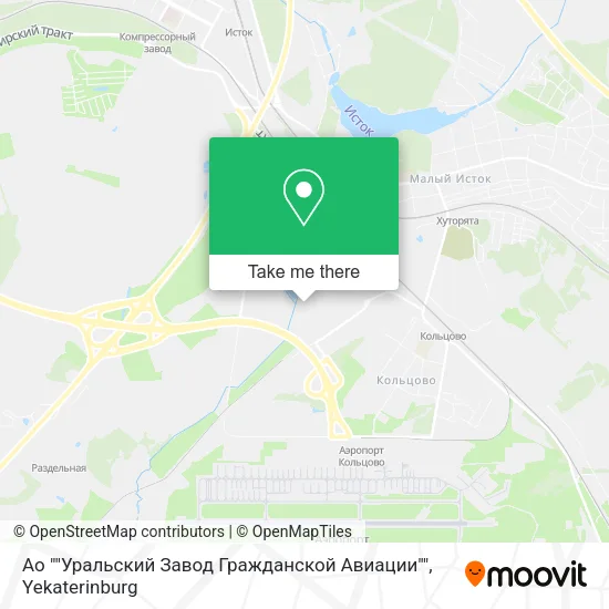 Ао ""Уральский Завод Гражданской Авиации"" map
