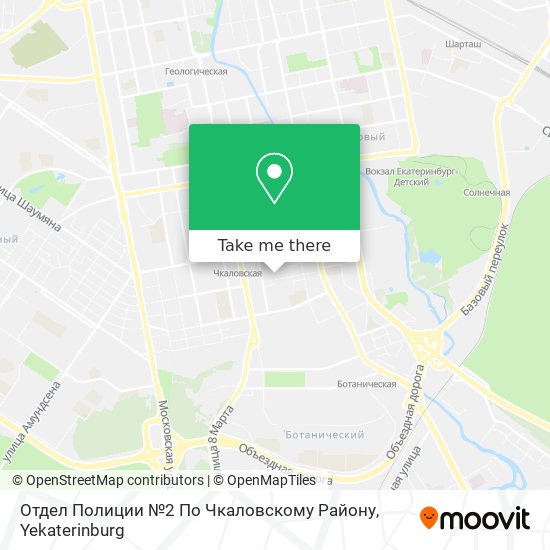 Отдел Полиции №2 По Чкаловскому Району map