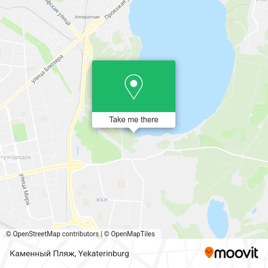 Каменный Пляж map