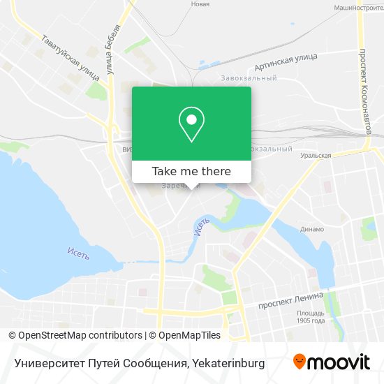 Университет Путей Сообщения map