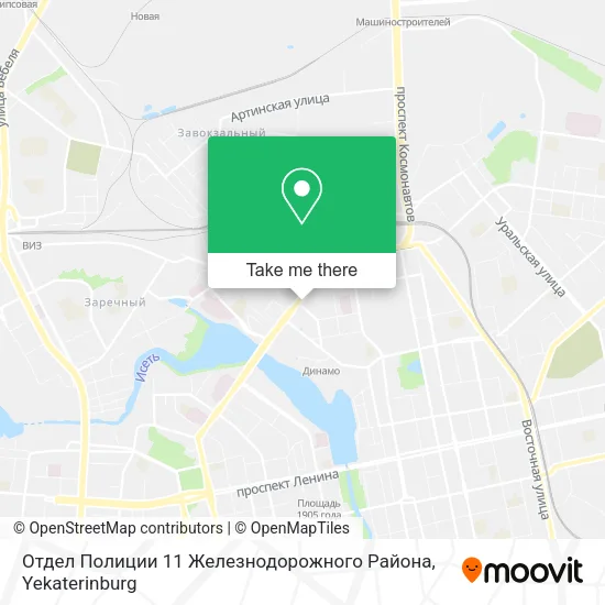 Отдел Полиции 11 Железнодорожного Района map