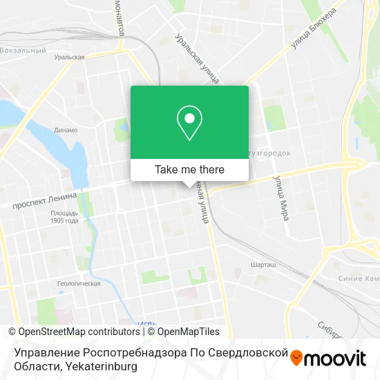 Управление Роспотребнадзора По Свердловской Области map