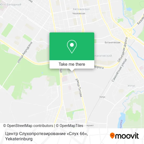 Центр Слухопротезирование «Слух 66» map