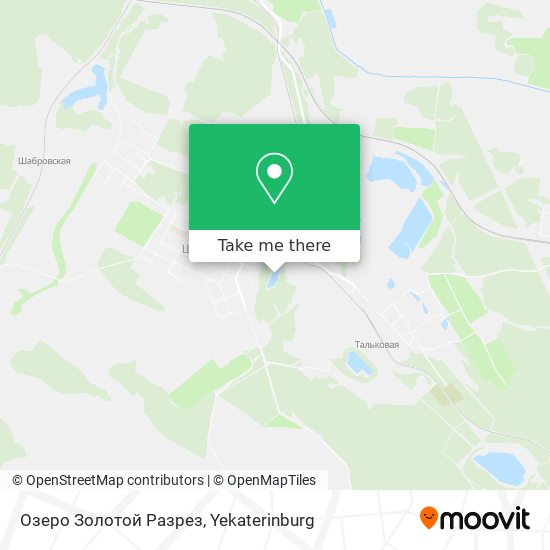 Озеро Золотой Разрез map