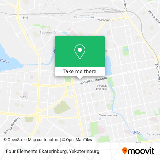 Four Elements Ekaterinburg map