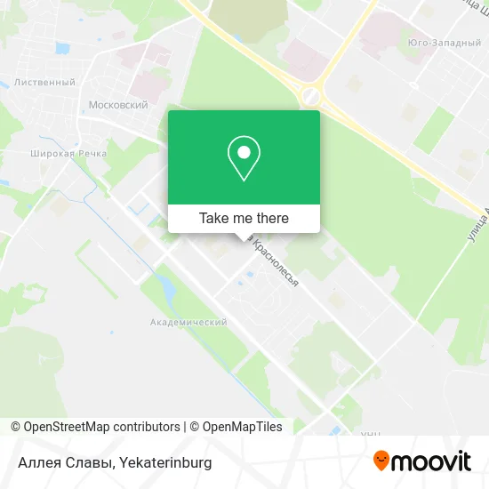 Аллея Славы map