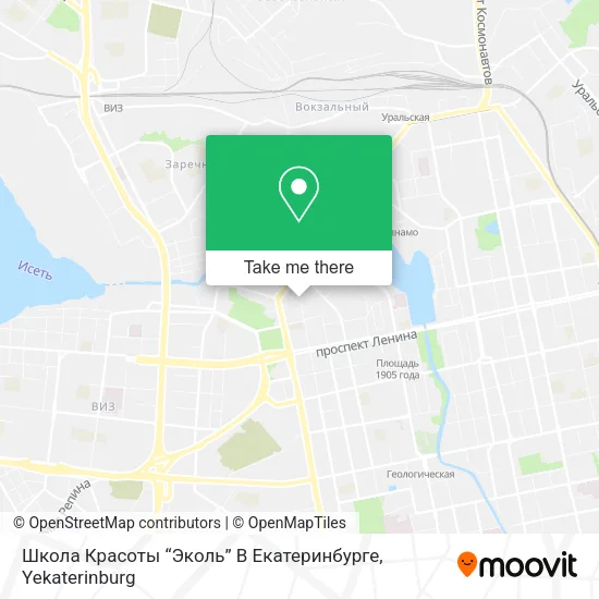 Школа Красоты “Эколь” В Екатеринбурге map
