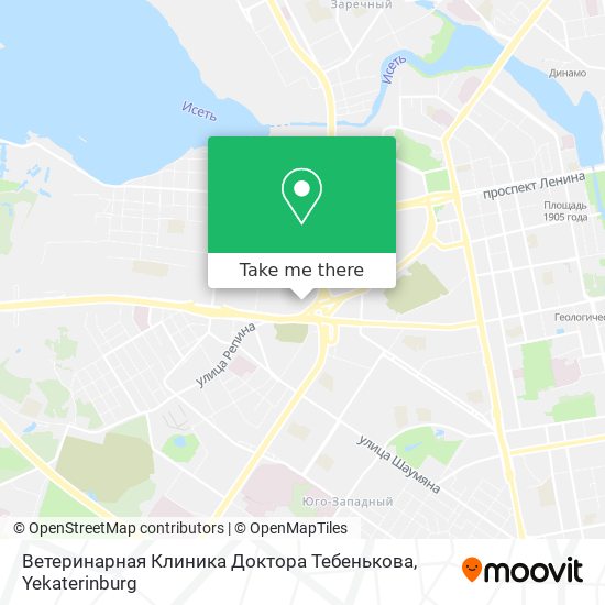 Ветеринарная Клиника Доктора Тебенькова map