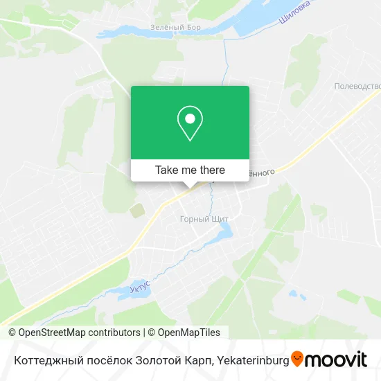Коттеджный посёлок Золотой Карп map