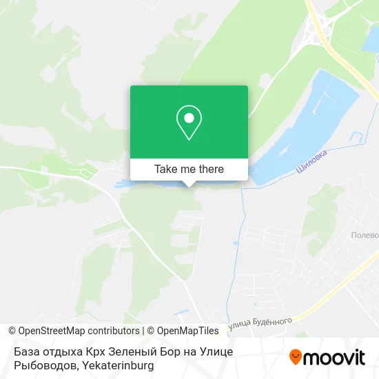 База отдыха Крх Зеленый Бор на Улице Рыбоводов map