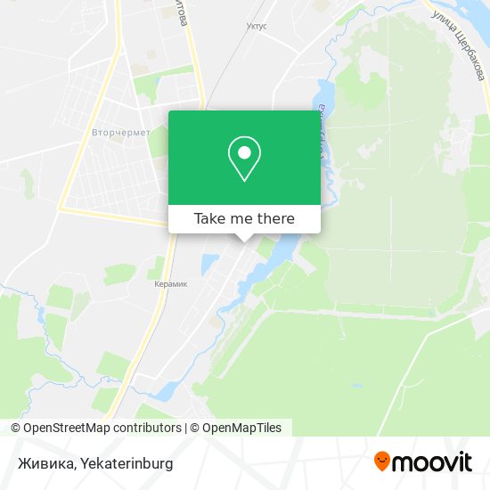 Живика map