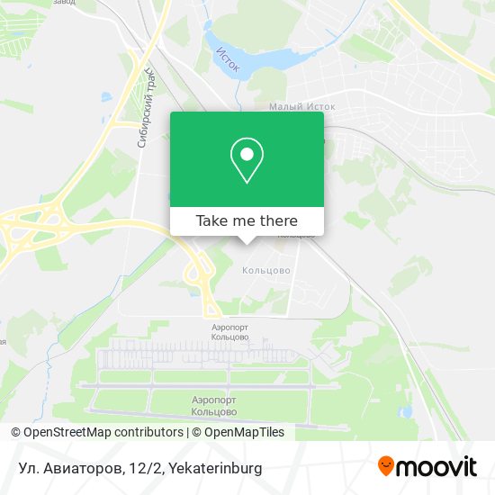 Ул. Авиаторов, 12/2 map