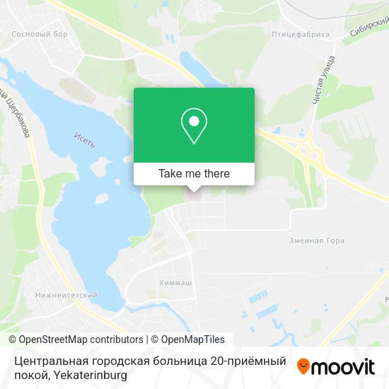Центральная городская больница 20-приёмный покой map