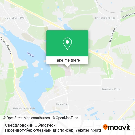 Свердловский Областной Противотуберкулезный диспансер map