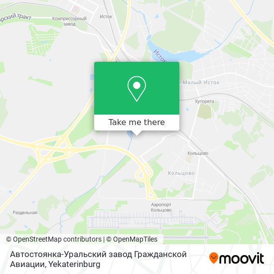 Автостоянка-Уральский завод Гражданской Авиации map