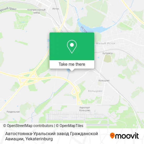 Автостоянка-Уральский завод Гражданской Авиации map