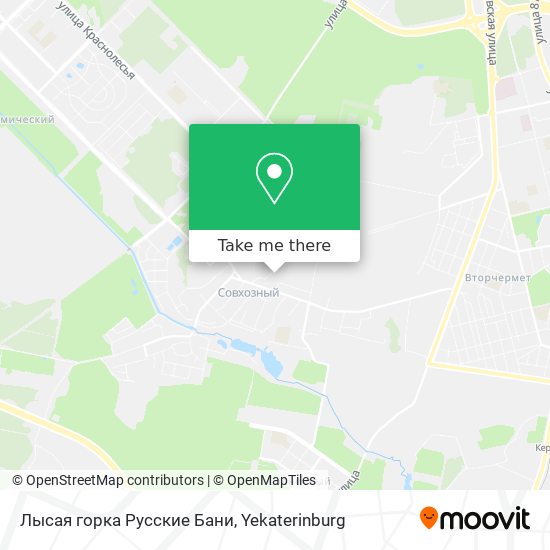 Лысая горка Русские Бани map