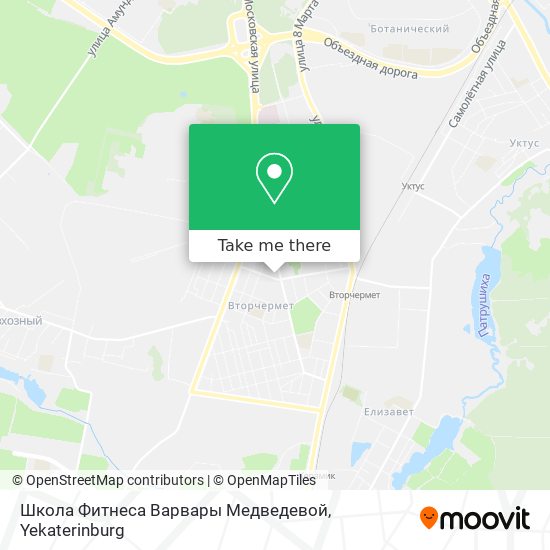 Школа Фитнеса Варвары Медведевой map