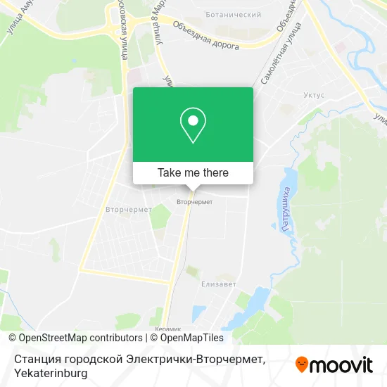Станция городской Электрички-Вторчермет map