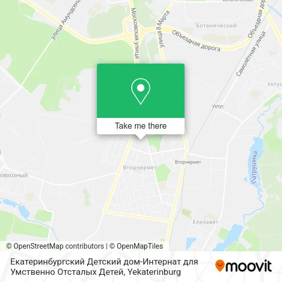 Екатеринбургский Детский дом-Интернат для Умственно Отсталых Детей map