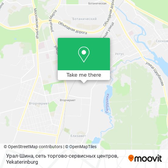 Урал-Шина, сеть торгово-сервисных центров map