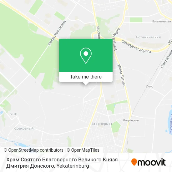 Храм Святого Благоверного Великого Князя Дмитрия Донского map