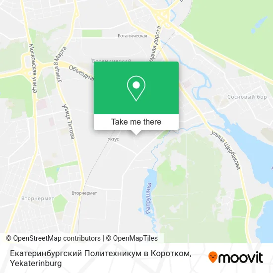 Екатеринбургский Политехникум в Коротком map