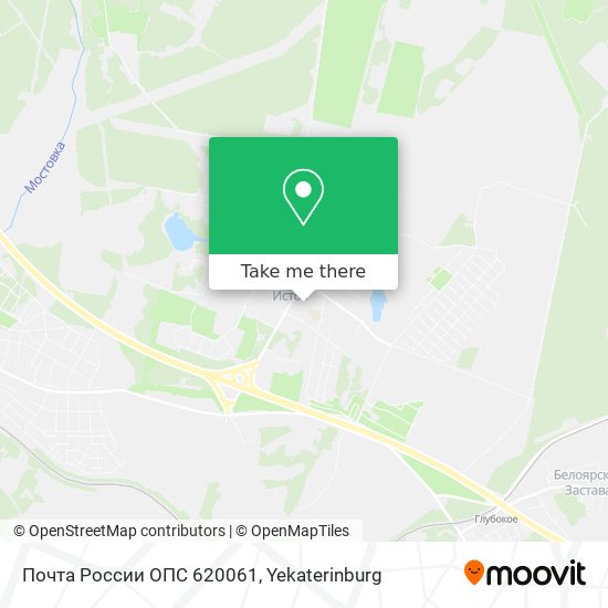 Почта России ОПС 620061 map