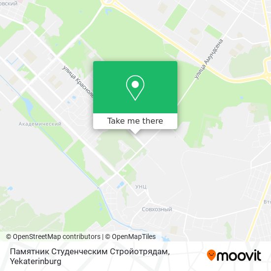 Памятник Студенческим Стройотрядам map