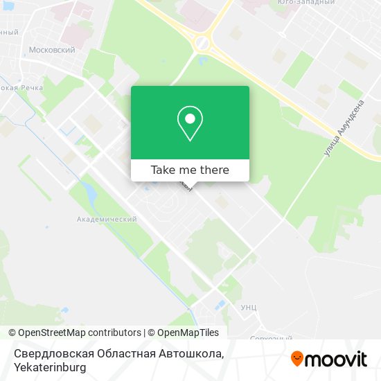 Свердловская Областная Автошкола map