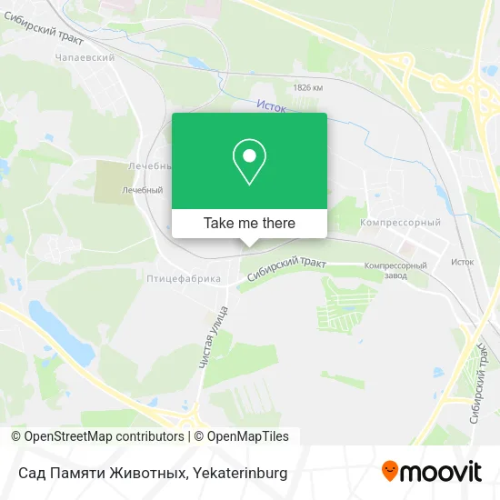 Сад Памяти Животных map