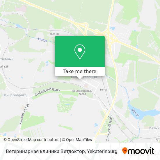 Ветеринарная клиника Ветдоктор map