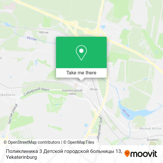 Поликлиника 3 Детской городской больницы 13 map